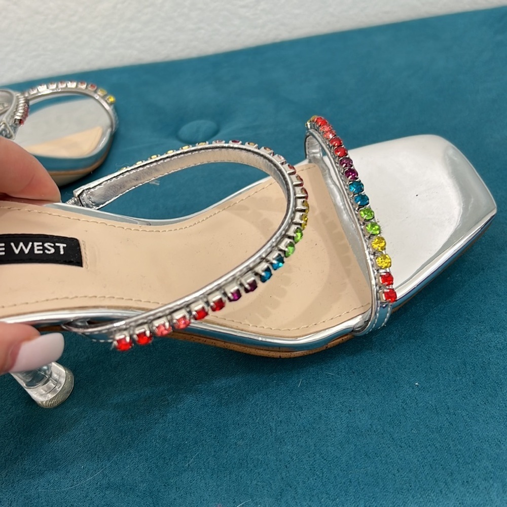 NEW Nine West Rainbow Strappy Sandals - Picture 10 of 13